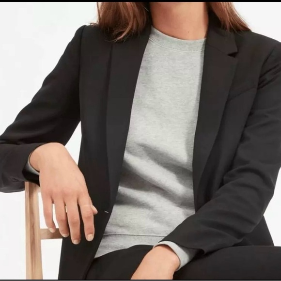 Everlane Jackets & Blazers - EVERLANE The Italian GoWeave Preppy Black Wool Blazer